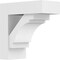 Ekena Millwork Standard Merced Architectural Grade PVC Bracket with Block Ends, 5"W x 12"D x 12"H BKTP05X12X12MRC05 - alternate 1